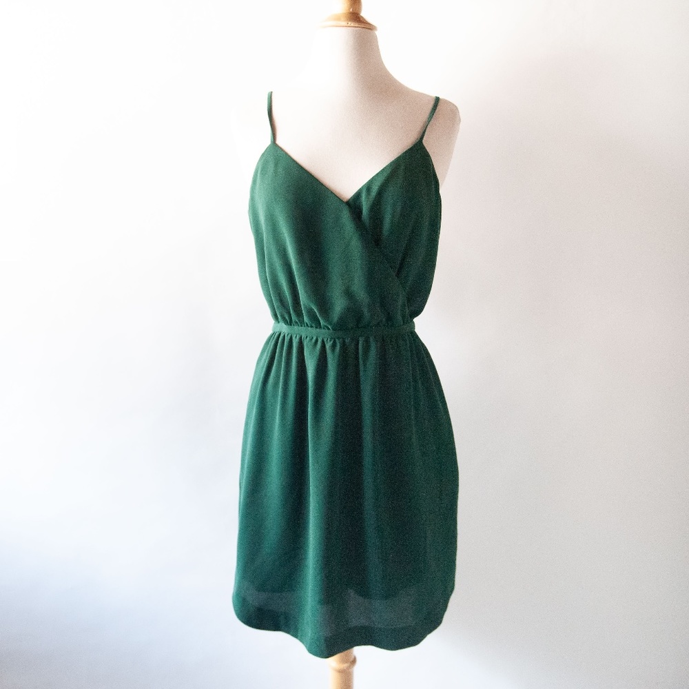 Madewell Surplice V-Neck Mini Dress